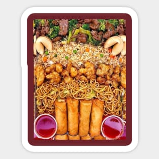 Chinese food pattern Sticker